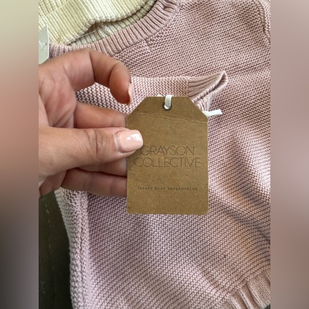 Grayson Collection Girls Sweater / Hat 6-9 Months - Picture 2 of 3